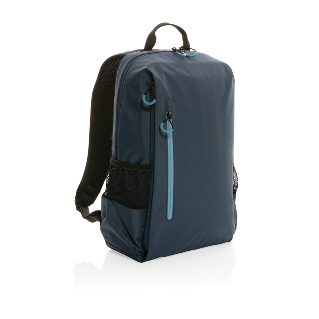 zaini porta PC personalizzati in rpet, rpet colore blu-navy_blu 121748032 VAR02