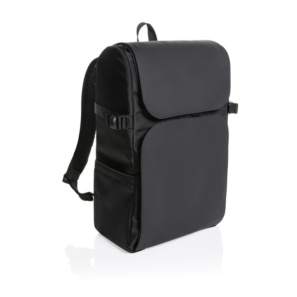 zaini porta PC personalizzati in rpet, pu riciclato colore nero_nero 121748039 VAR02