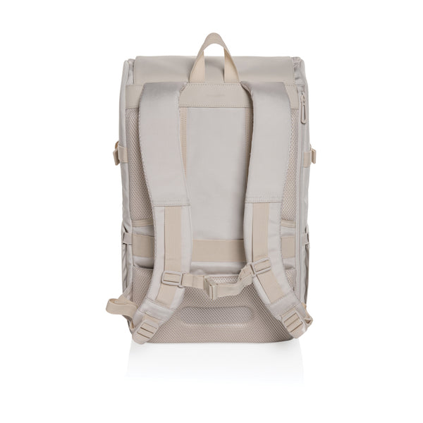 Carica l&#39;immagine nel visualizzatore di Gallery, zaini porta PC e da lavoro personalizzati in rpet, pu riciclato colore beige_naturale 121748039 DET09
