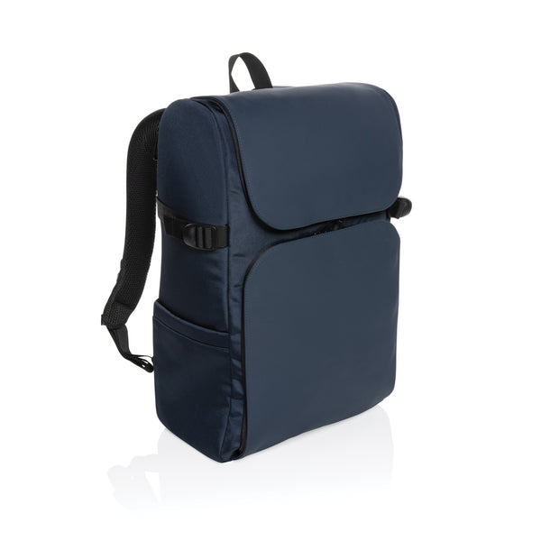 zaini porta PC personalizzati in rpet, pu riciclato colore blu-navy_blu 121748039 VAR03