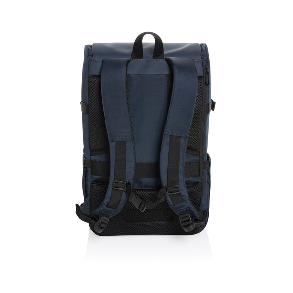 Carica l&#39;immagine nel visualizzatore di Gallery, zaini porta PC personalizzati in rpet, pu riciclato colore blu-navy_blu 121748039 DET09
