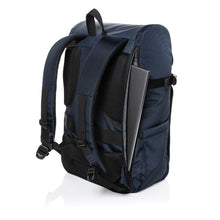 Carica l&#39;immagine nel visualizzatore di Gallery, zaini porta PC personalizzati in rpet, pu riciclato colore blu-navy_blu 121748039 DET06
