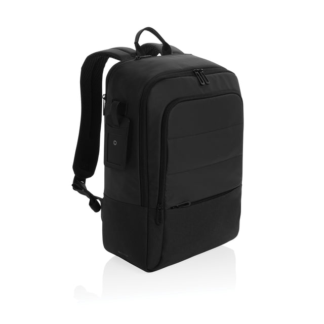 zaini porta PC e da lavoro personalizzati in rpet, rpet colore nero_nero 121748045 VAR02