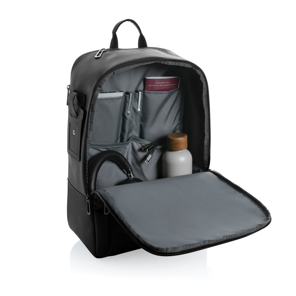 Carica l&#39;immagine nel visualizzatore di Gallery, zaini porta PC e da lavoro personalizzati in rpet, rpet colore nero_nero 121748045 DET09
