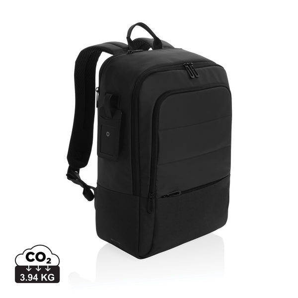 Carica l&#39;immagine nel visualizzatore di Gallery, zaini porta PC e da lavoro personalizzati in rpet, rpet colore nero_nero 121748045 DET09
