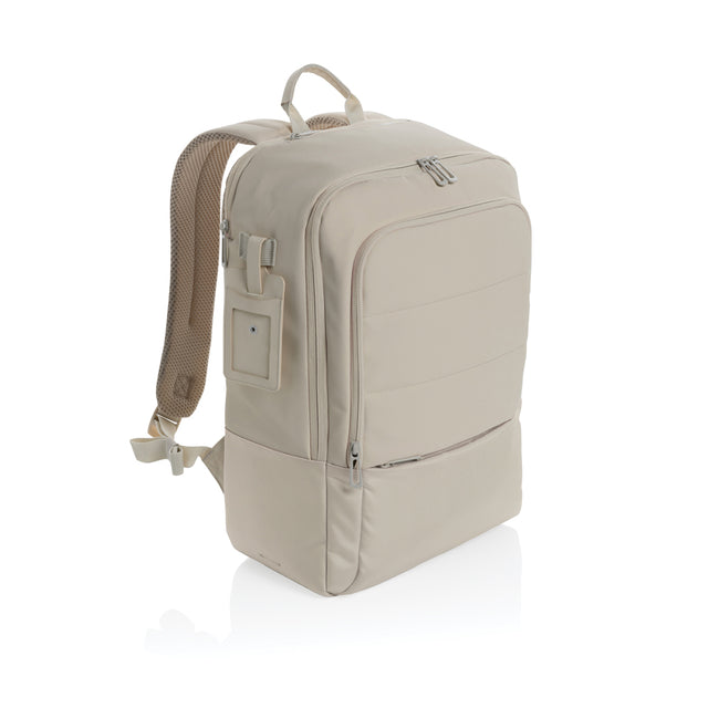 zaini porta PC personalizzati in rpet, rpet colore beige_naturale 121748045 VAR01
