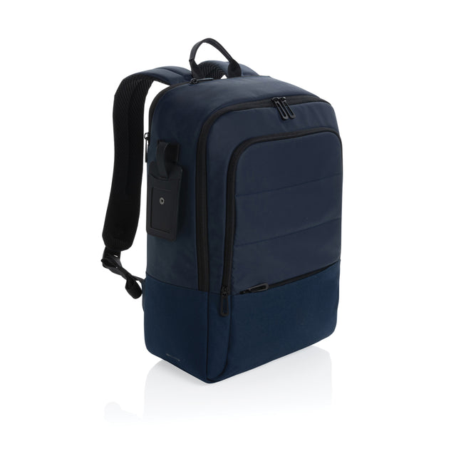 zaini porta PC personalizzati in rpet, rpet colore blu-navy_blu 121748045 VAR03