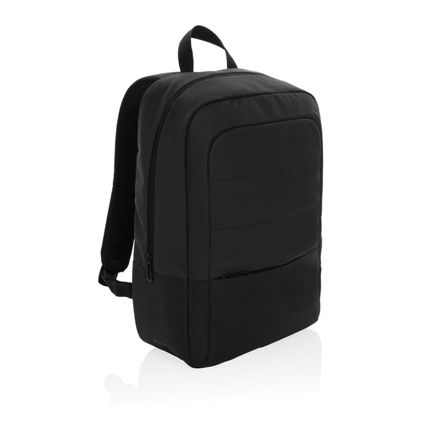zaini porta PC e da lavoro personalizzati in rpet, rpet colore nero_nero 121748047 VAR02
