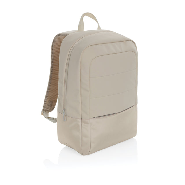 zaini porta PC personalizzati in rpet, rpet colore beige_naturale 121748047 VAR01