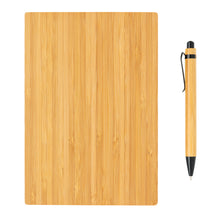 Carica l'immagine nel visualizzatore di Gallery, block notes e taccuini pubblicitari in bambù, carta colore marrone_marrone 121748932 DET05
