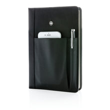 Carica l&#39;immagine nel visualizzatore di Gallery, taccuini e block notes personalizzati in pu, carta colore nero_nero 121749049 DET03
