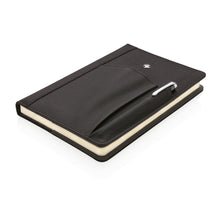 Carica l&#39;immagine nel visualizzatore di Gallery, taccuini e block notes personalizzati in pu, carta colore nero_nero 121749049 DET04

