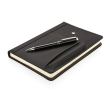Carica l&#39;immagine nel visualizzatore di Gallery, taccuini e block notes personalizzati in pu, carta colore nero_nero 121749049 DET05
