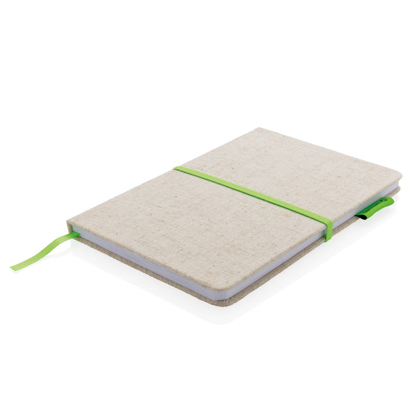 Carica l&#39;immagine nel visualizzatore di Gallery, taccuini e block notes promozionali in cotone, bambù colore verde_verde 121749111 DET09
