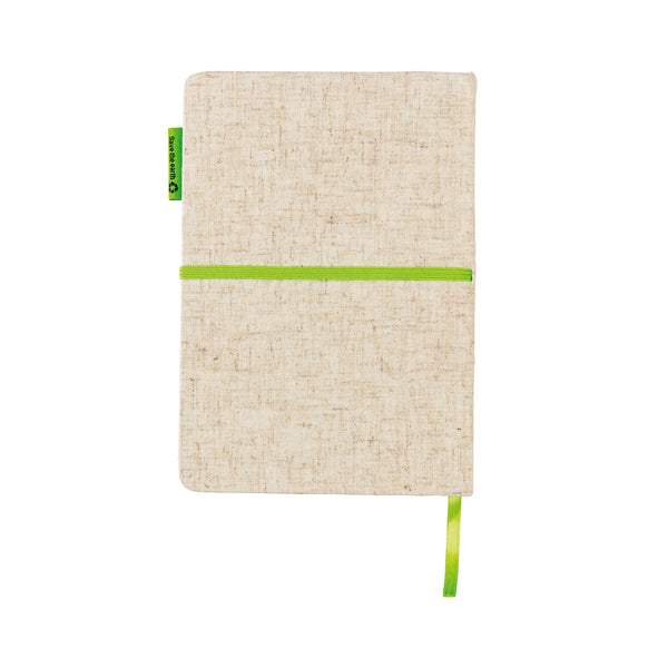 Carica l&#39;immagine nel visualizzatore di Gallery, taccuini e block notes promozionali in cotone, bambù colore verde_verde 121749111 DET09
