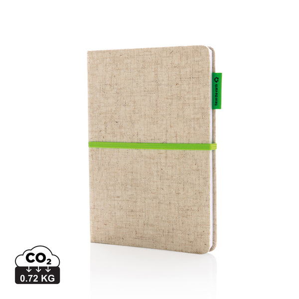 Carica l&#39;immagine nel visualizzatore di Gallery, taccuini e block notes promozionali in cotone, bambù colore verde_verde 121749111 DET09
