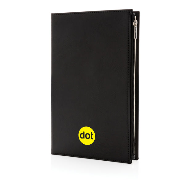 Carica l&#39;immagine nel visualizzatore di Gallery, taccuini e block notes personalizzati in pu, carta colore nero_nero 121749131 DET08
