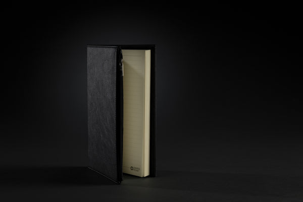 Carica l&#39;immagine nel visualizzatore di Gallery, taccuini e block notes personalizzati in pu, carta colore nero_nero 121749131 DET08

