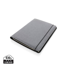 Carica l&#39;immagine nel visualizzatore di Gallery, portablocchi e cartelline da personalizzare in cuoio rigenerato colore grigio_grigio 121749136 DET01
