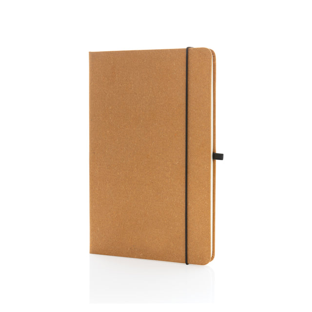 taccuini e block notes pubblicitari in cuoio rigenerato, carta colore marrone_marrone 121749137 VAR02