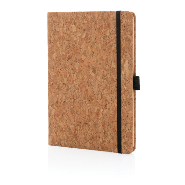 quaderni e block notes pubblicitari in sughero, carta colore marrone_marrone 121749141 VAR01