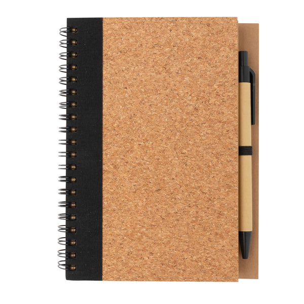 Carica l&#39;immagine nel visualizzatore di Gallery, taccuini e block notes personalizzati in sughero, carta colore nero_nero 121749144 DET09

