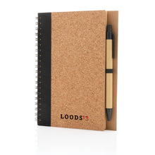 Carica l&#39;immagine nel visualizzatore di Gallery, taccuini e block notes personalizzati in sughero, carta colore nero_nero 121749144 DET07

