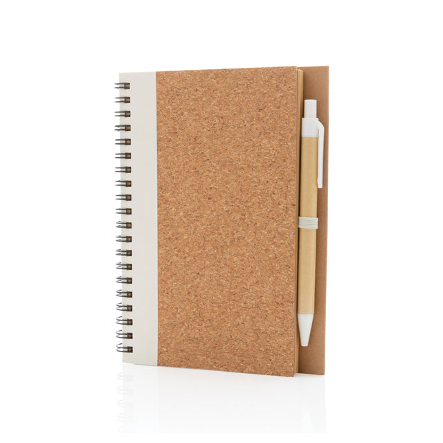 taccuini e block notes da personalizzare in sughero, carta colore bianco_bianco 121749144 VAR02