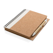 Carica l&#39;immagine nel visualizzatore di Gallery, taccuini e block notes da personalizzare in sughero, carta colore bianco_bianco 121749144 DET03
