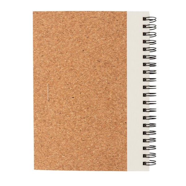 Carica l&#39;immagine nel visualizzatore di Gallery, taccuini e block notes da personalizzare in sughero, carta colore bianco_bianco 121749144 DET08
