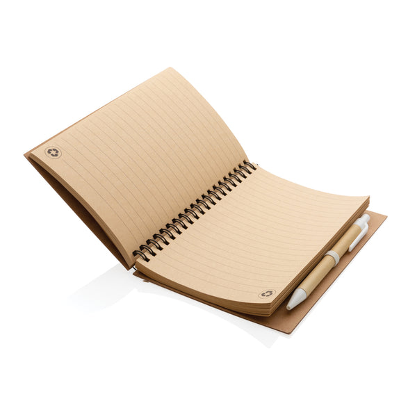 Carica l&#39;immagine nel visualizzatore di Gallery, taccuini e block notes da personalizzare in sughero, carta colore bianco_bianco 121749144 DET08
