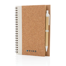 Carica l&#39;immagine nel visualizzatore di Gallery, taccuini e block notes da personalizzare in sughero, carta colore bianco_bianco 121749144 DET07
