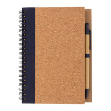 Carica l'immagine nel visualizzatore di Gallery, block notes e taccuini personalizzati in sughero, carta colore blu_blu 121749144 DET04
