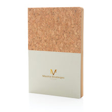 Carica l&#39;immagine nel visualizzatore di Gallery, block notes e taccuini da personalizzare in sughero, carta colore off-white_bianco 121749150 DET06
