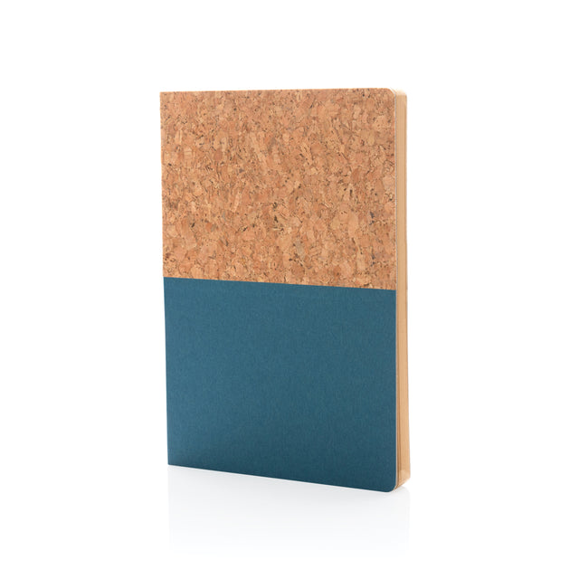 quaderni e block notes personalizzati in sughero, carta colore blu_blu 121749150 VAR03