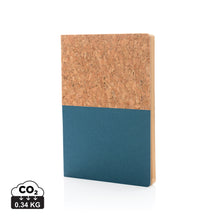 Carica l&#39;immagine nel visualizzatore di Gallery, quaderni e block notes personalizzati in sughero, carta colore blu_blu 121749150 DET01
