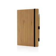 quaderni e block notes pubblicitari in fsc® bambù, carta colore marrone_marrone 121749163 VAR01