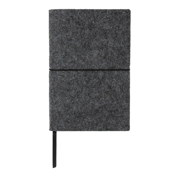 Carica l&#39;immagine nel visualizzatore di Gallery, block notes e taccuini personalizzati in feltro riciclato, carta colore nero_nero 121749164 DET09
