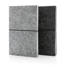 Carica l&#39;immagine nel visualizzatore di Gallery, block notes e taccuini personalizzati in feltro riciclato, carta colore nero_nero 121749164 DET07
