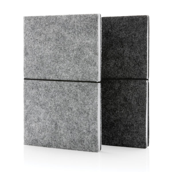 Carica l&#39;immagine nel visualizzatore di Gallery, block notes e taccuini personalizzati in feltro riciclato, carta colore nero_nero 121749164 DET09
