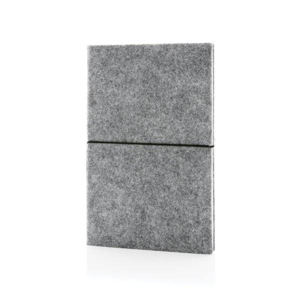 quaderni e block notes da personalizzare in feltro riciclato, carta colore grigio_grigio 121749164 VAR02