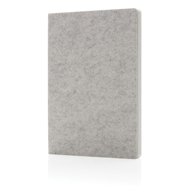 taccuini e block notes da personalizzare in feltro riciclato, carta colore grigio_grigio 121749169 VAR02