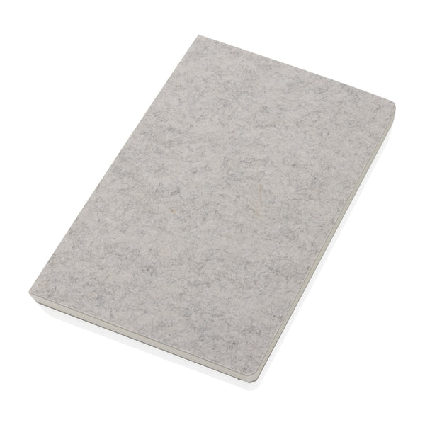 Carica l&#39;immagine nel visualizzatore di Gallery, taccuini e block notes da personalizzare in feltro riciclato, carta colore grigio_grigio 121749169 DET09
