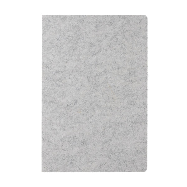 Carica l&#39;immagine nel visualizzatore di Gallery, taccuini e block notes da personalizzare in feltro riciclato, carta colore grigio_grigio 121749169 DET09
