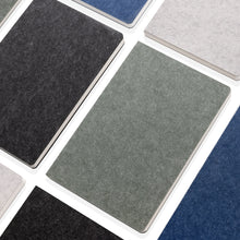 Carica l&#39;immagine nel visualizzatore di Gallery, taccuini e block notes da personalizzare in feltro riciclato, carta colore grigio_grigio 121749169 DET08
