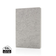 Carica l&#39;immagine nel visualizzatore di Gallery, taccuini e block notes da personalizzare in feltro riciclato, carta colore grigio_grigio 121749169 DET01
