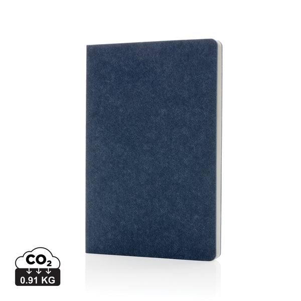 Carica l&#39;immagine nel visualizzatore di Gallery, taccuini e block notes personalizzati in feltro riciclato, carta colore blu_blu 121749169 DET09
