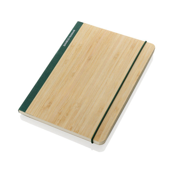 Carica l&#39;immagine nel visualizzatore di Gallery, taccuini e block notes promozionali in fsc® bambù, carta colore verde_verde 121749170 DET09
