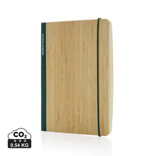Carica l&#39;immagine nel visualizzatore di Gallery, taccuini e block notes promozionali in fsc® bambù, carta colore verde_verde 121749170 DET01
