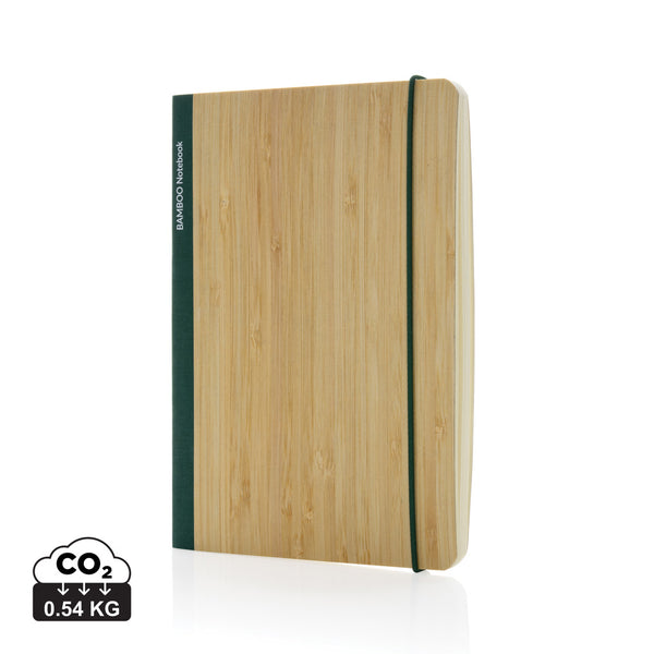 Carica l&#39;immagine nel visualizzatore di Gallery, taccuini e block notes promozionali in fsc® bambù, carta colore verde_verde 121749170 DET09
